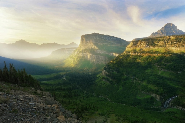 Valley Sunrise - Glacier National Park Montana  photo by Victor Liu
