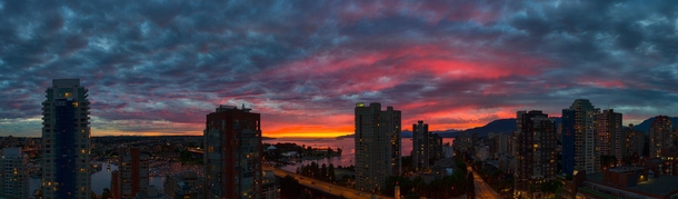 Vancouver at sunset 