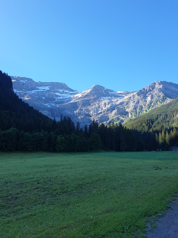 View from a walk Les Diablerets Switzerland 