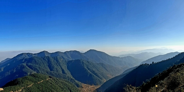 View from Chandragiri hills Nepal 