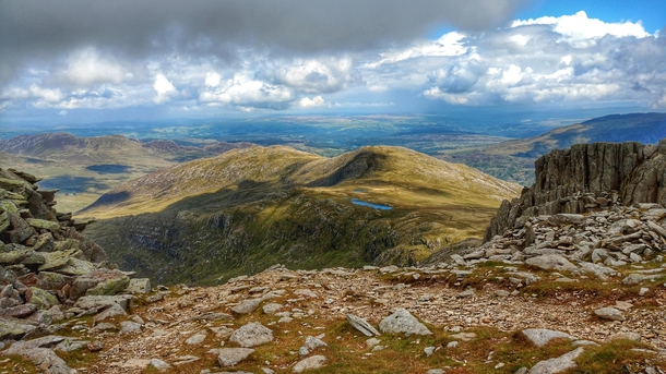 View from Glyder Fach Snowdonia Wales 