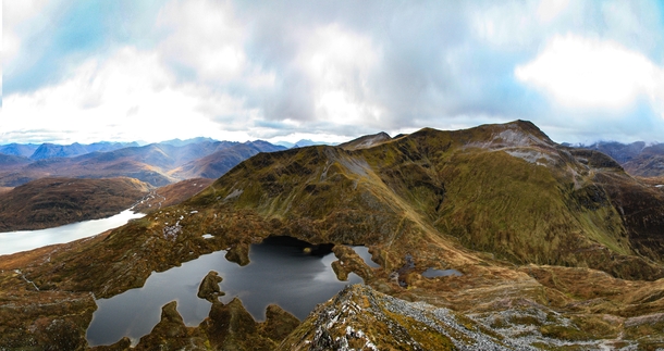 View from Sgurr Eilde Mor Mamores Scotland Highlands 