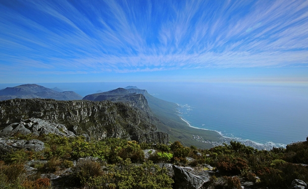 View from Table Mountain Cape Town South Africa 
