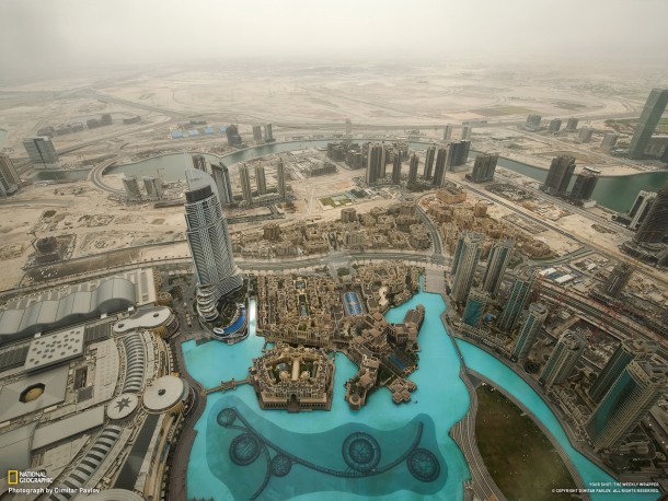 View from th floor of Burj Khalifa Dubai 