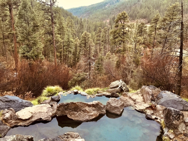 View from the top at Jemez springs NM 