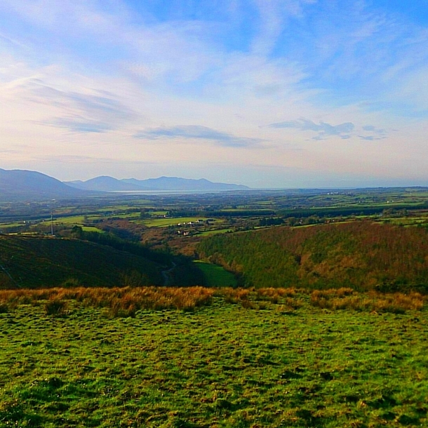 View from top of my farm in Glanageenty Kerry in Ireland 