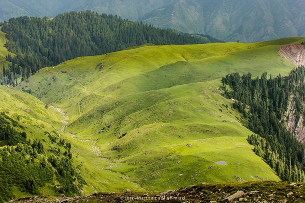 View of Shogran Meadows from Makra Peak Pakistan  By Murtaza Mahmud 
