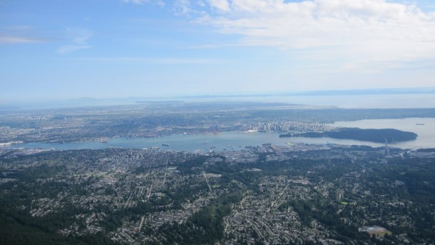 View of Vancouver from Grouse Mountain 