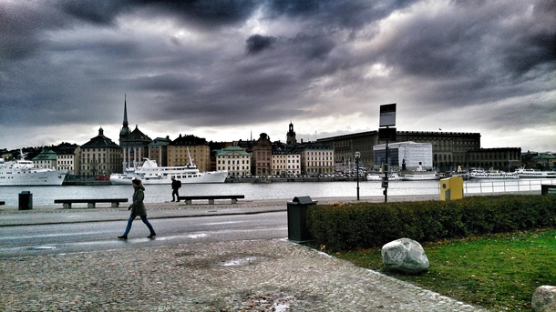 View over old Town in Stockholm 