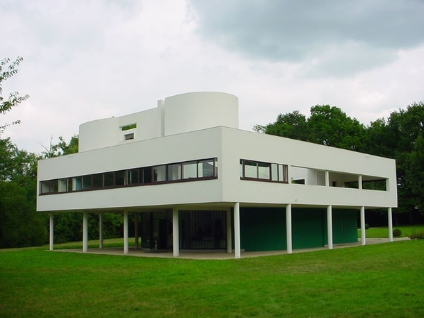 Villa Savoye in Poissy France by Le Corbusier and Pierre Jeanneret 