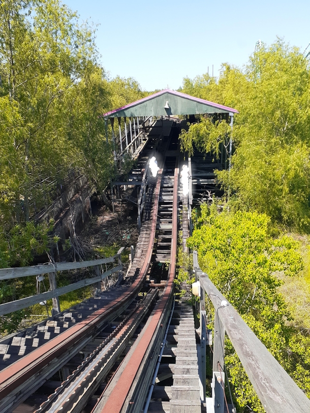 walking up an abandoned rollercoaster