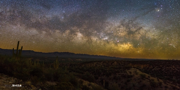 Watching the Milky Way rise in some of the darkest skies in Southern Arizona 