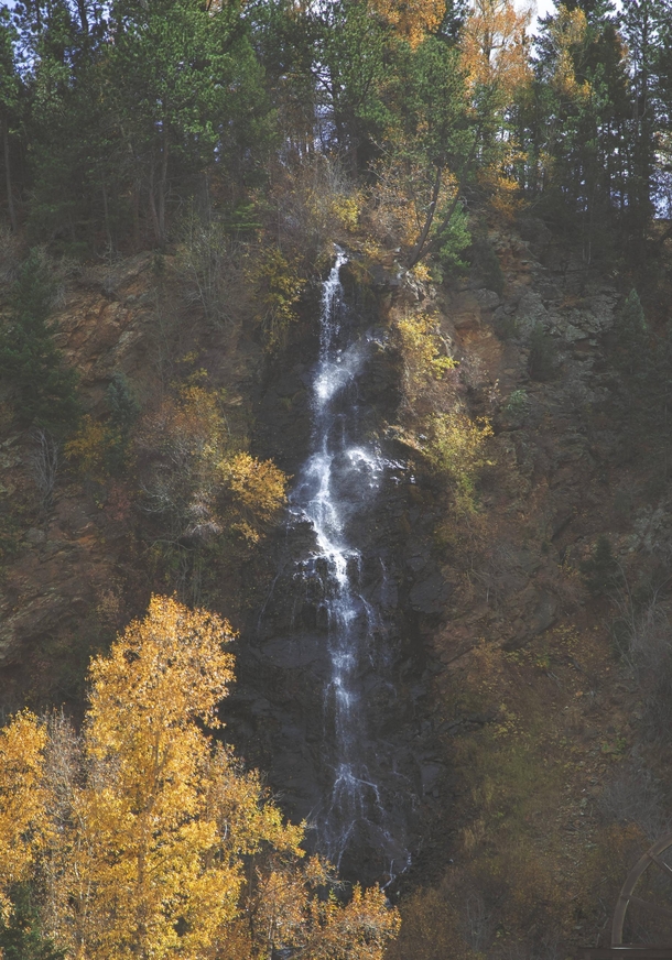 Waterfall in Idaho Springs Colorado 