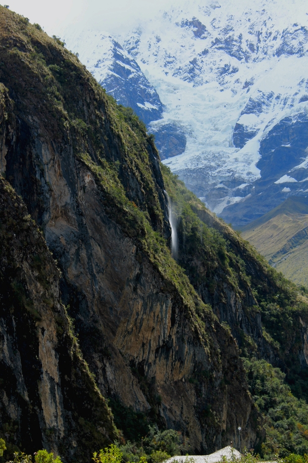 Waterfall on the Salkantay Trek Peru  x 