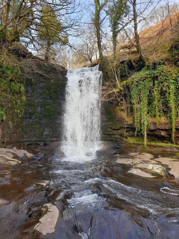 Waterfalls at Brecon Beacons National Park Wales UK  OC x