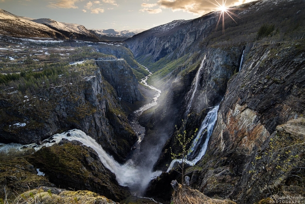 Welcome to the beginning of time Vringsfossen Waterfall Norway 