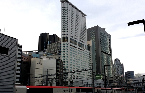 West-downtown Shinjuku from Yoyogi Station Tokyo 