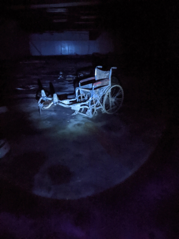 Wheelchair creation left behind in underground storage