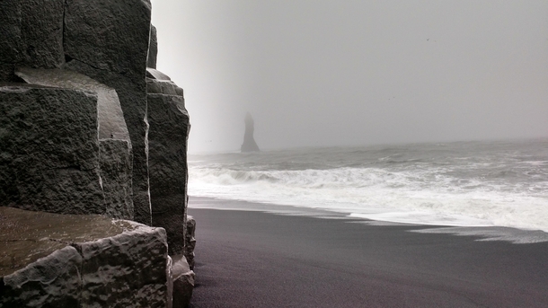 Where full color photos almost look black and white Vik Iceland 