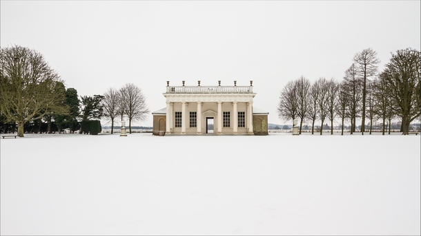 White as far as the eye can see in Wrest Park Bedfordshire England  Photographed by Paul Baggaley