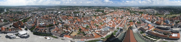 Wide landscape shot of Ulm Germany 