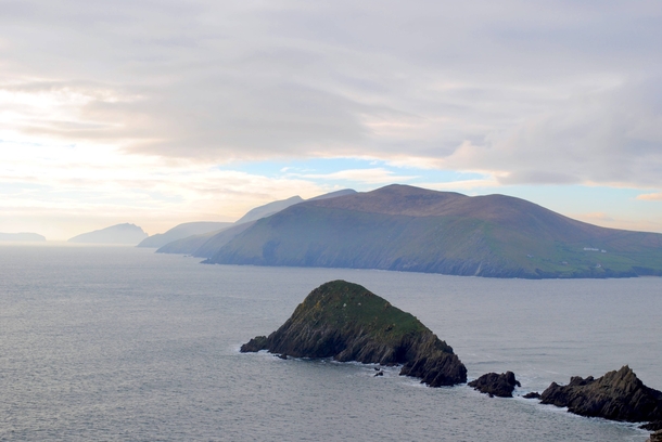 Wild Atlantic Way off the coast of the Dingle Peninsula  Ireland 