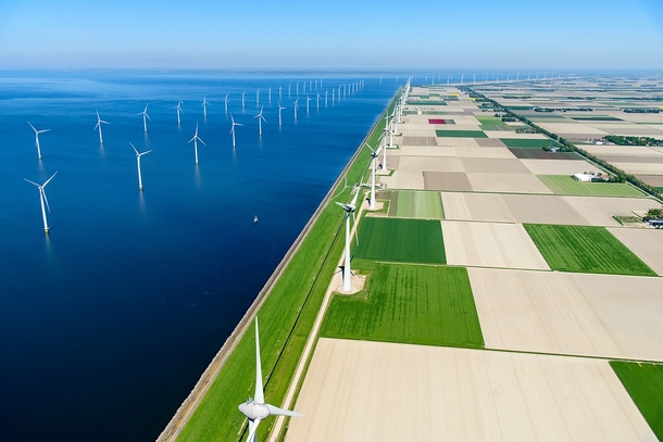 Wind Farm Noordoostpolder Noordoostpolder Netherlands 