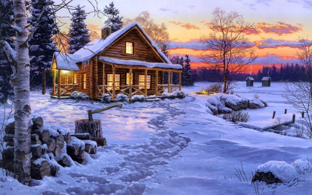 Winter Cabin 