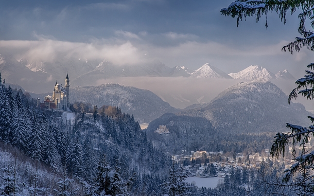 Winter in the Bavarian mountains  Photographed by Achim Thomae
