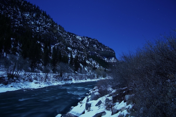 Winter Solstice along the Colorado River near Glenwood Springs 