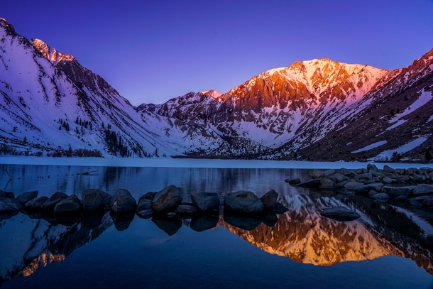 Woke up at dawn  days in a row for these colors Convict Lake CA 