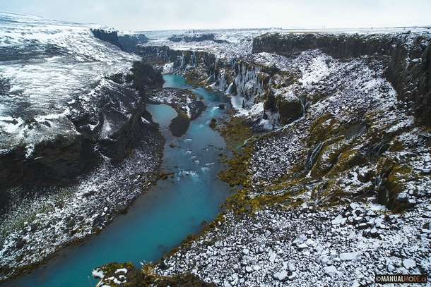 X-post from rpics Sigldugljfur - waterfall canyon Iceland 