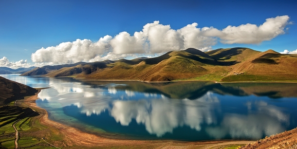 Yamdrok Lake Tibet China  by rufeng