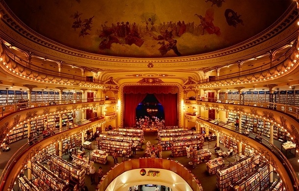 -Year-Old Theatre In Buenos Aires Turned Into An Amazing Bookstore 