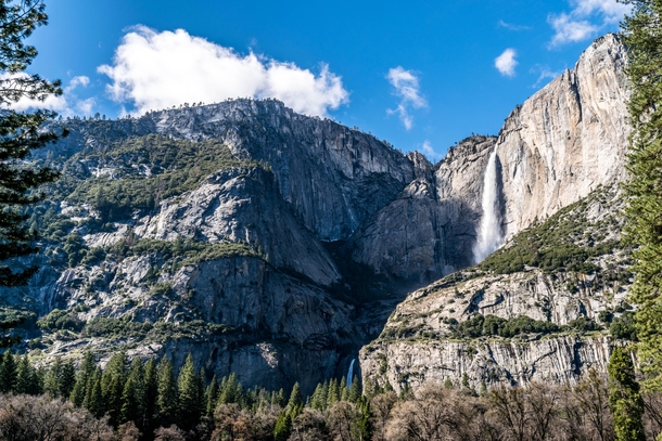 Yosemite falls with a different angle 