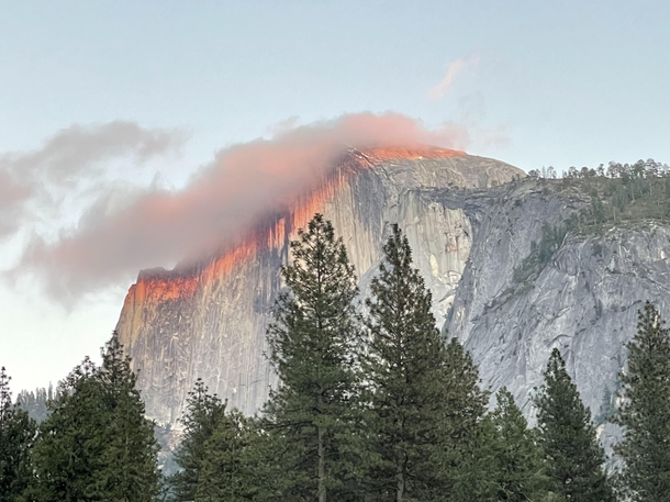 Yosemite sunset reflection  x  OC