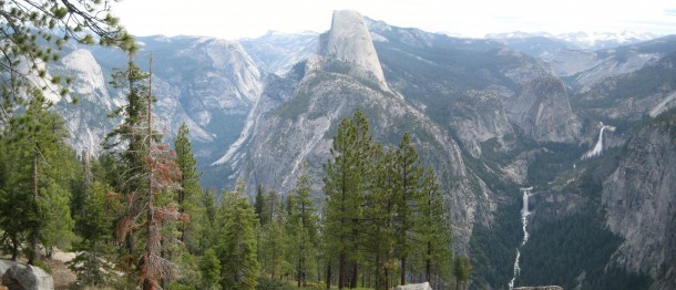 Yosemite Valley side of half dome 