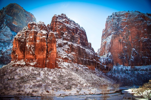 Zion National Park this winter  X 