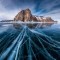 Cracked ice Lake Baikal Russia  photo by Daniel Korzhonov