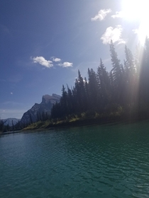  A lake in Lake Louise AB we canoed down Amazing experience and would do again