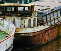  Abandoned ship near Hamburg