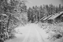  Abandoned street in rural sweden visited in the dead of winter x