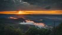  Arnold Valley Overlook Virginia at sunset 