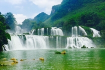  Ban Gioc waterfall Cao Bang The border between Vietnam and China Photo taken on Vietnam side