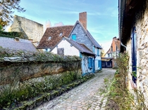  France - village of Gerberoy - alley Saint-Amant