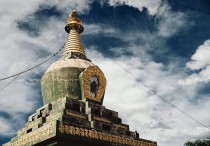  Green Decent from Tushita Heaven Stupa Samye