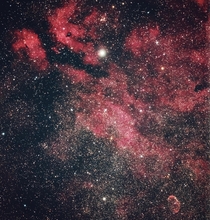  hours exposure on the Sadr region Just caught the Crescent Nebula in the bottom right