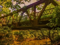  Iron Bridge no longer in use Gnaw Bone Indiana