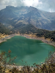  Lake Uspaccocha in Perus Ampay National Preserve just north of Abancay Peru