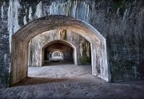  million bricks were used to build Fort Pickens which guarded Pensacola Harbor from  to  Santa Rosa Island Florida USA 